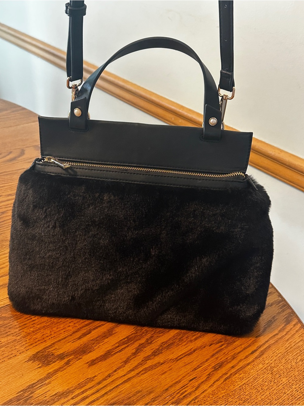 Faux Fur Handbag